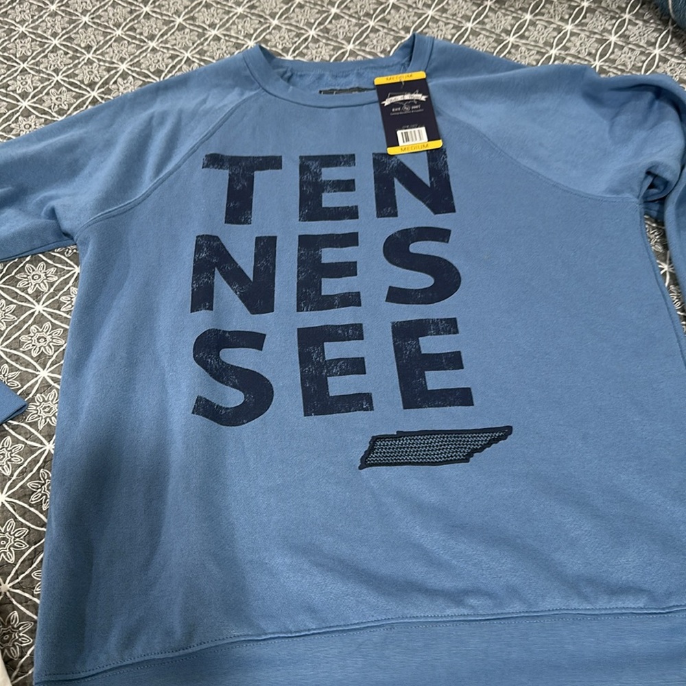 State of Mind Blue Crewneck Sweatshirt New M Tennessee - Picture 5 of 10